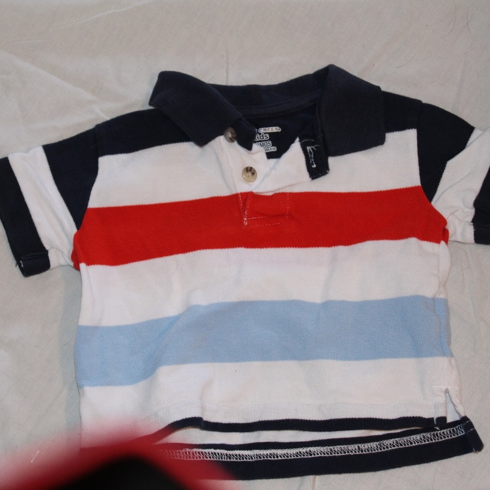 Striped 12 months polo shirt